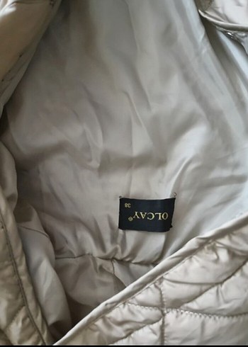 Bej mevsimlik kadın mont - Görsel 5