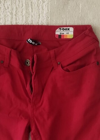 xl Beden kırmızı Renk kırmızı kot pantolon