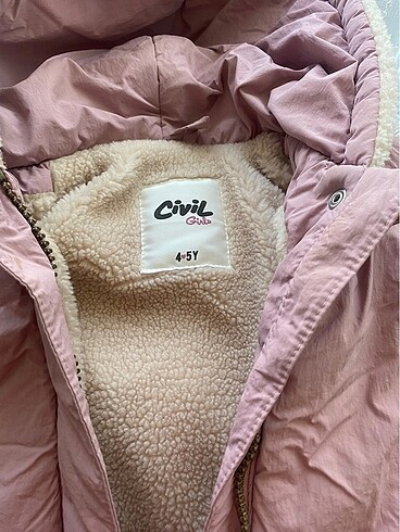 5 Yaş Beden Kız çocuk civil kalın mont