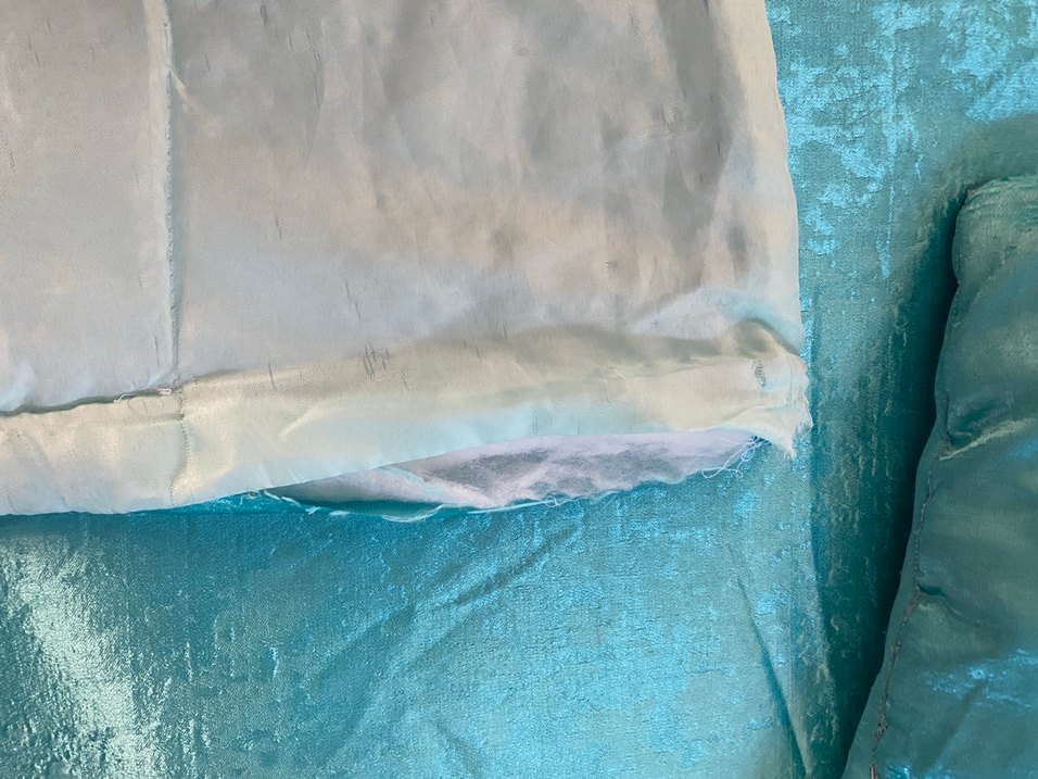 Turkuaz Parlak Düz Yatak Örtüsü - Görsel 4