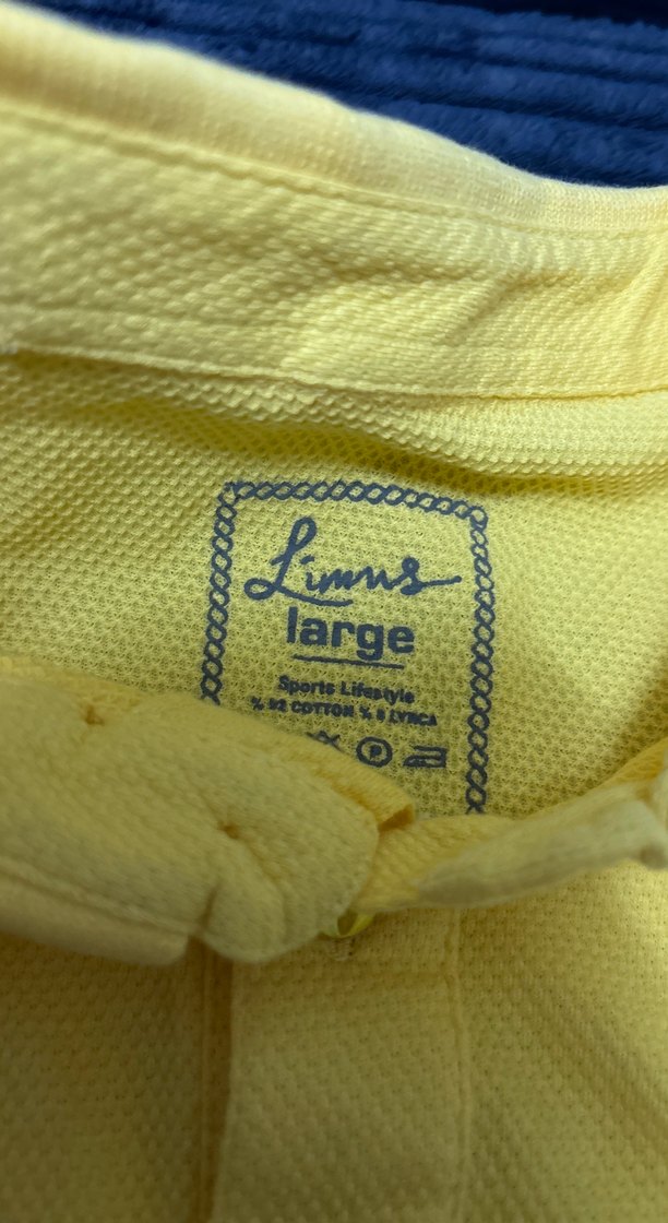 Erkek Sarı Kısa Kollu Polo Tişört - Görsel 4