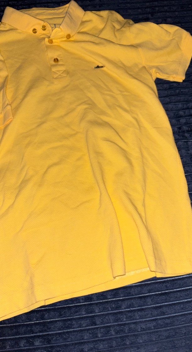 Erkek Sarı Kısa Kollu Polo Tişört - Görsel 2