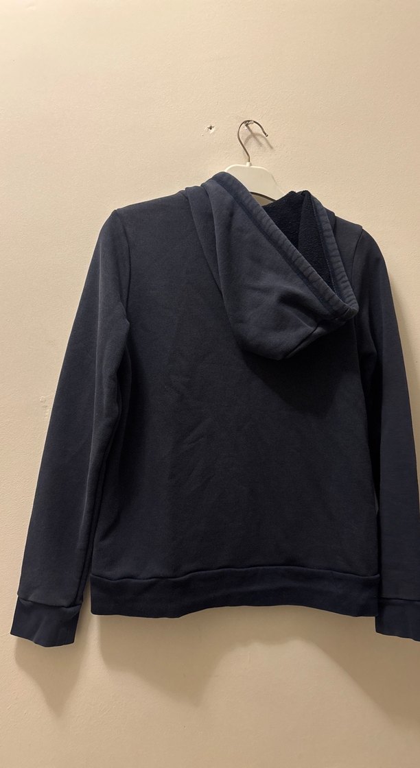 Lacivert Kapüşonlu Fermuarlı Kadın Ceket - Görsel 2