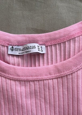 Stradivarius Pembe Yüksek Yakalı Kadın Atlet