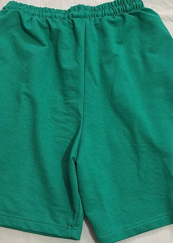 Yeşil Elastik Bel Erkek Şort - Görsel 3