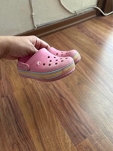 23 Beden pembe Renk Crocs çocuk terlik
