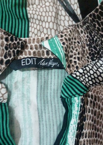 Bohem Yılan Desenli Uzun Kollu Kadın Gömlek - Görsel 3