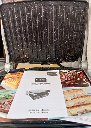 Amica Tost Makinesi Siyah Gri - Görsel 2