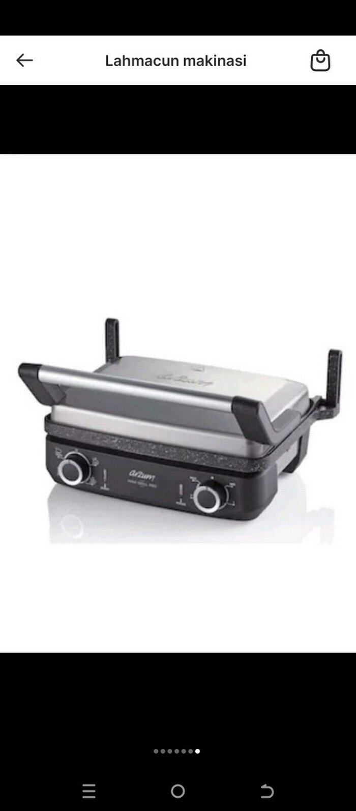 Arzum maxi Gril lahmacun .Tost Makinesi.bazlama.gibi - Görsel 2