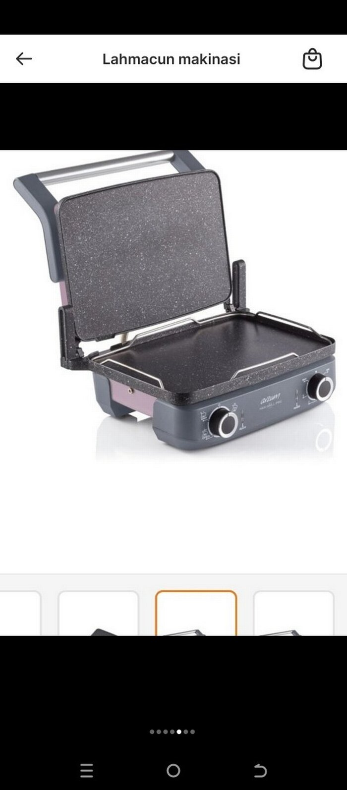 Arzum maxi Gril lahmacun .Tost Makinesi.bazlama.gibi - Görsel 3