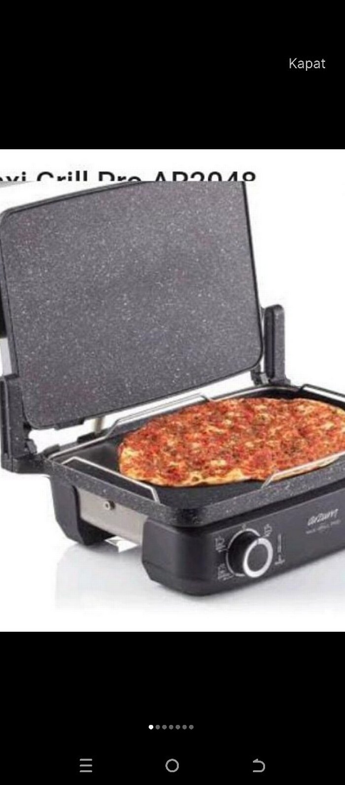 Arzum maxi Gril lahmacun .Tost Makinesi.bazlama.gibi - Görsel 4