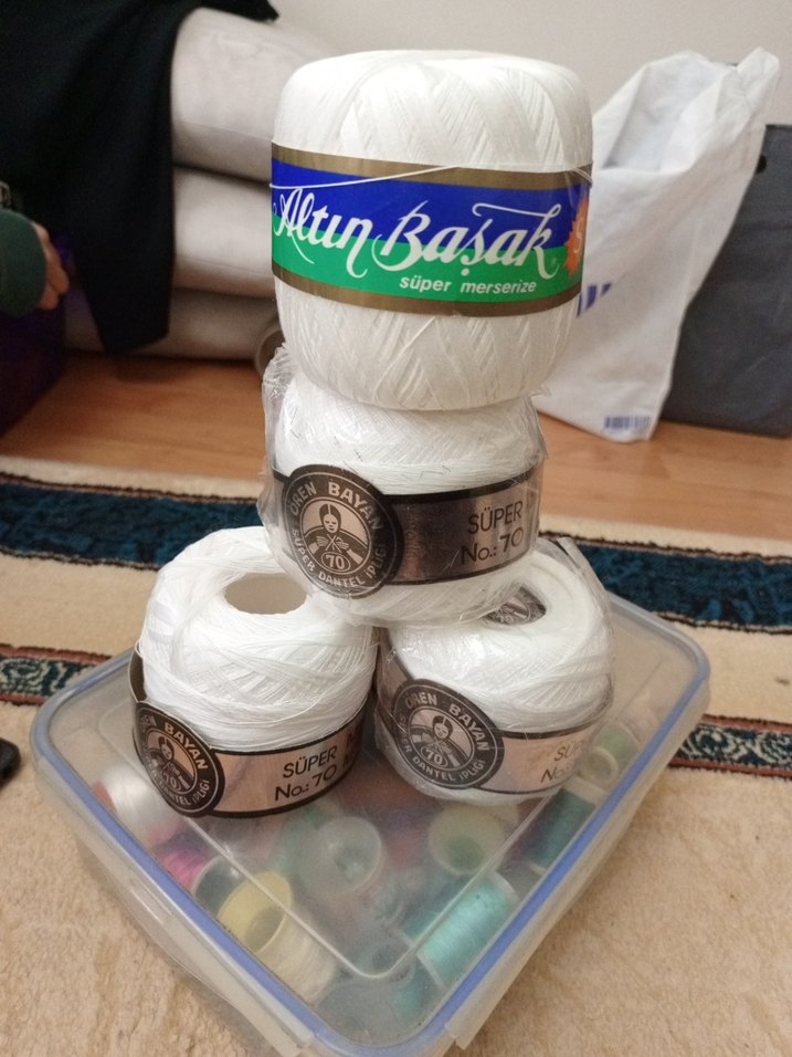 Altın Başak Beyaz Nakış İpi - Görsel 2