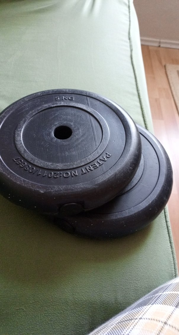 5 KG Siyah Egzersiz Ağırlık Plakası - Görsel 3