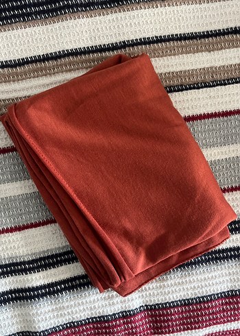 Kiremit Renk Kadın Penye Şal - Görsel 3