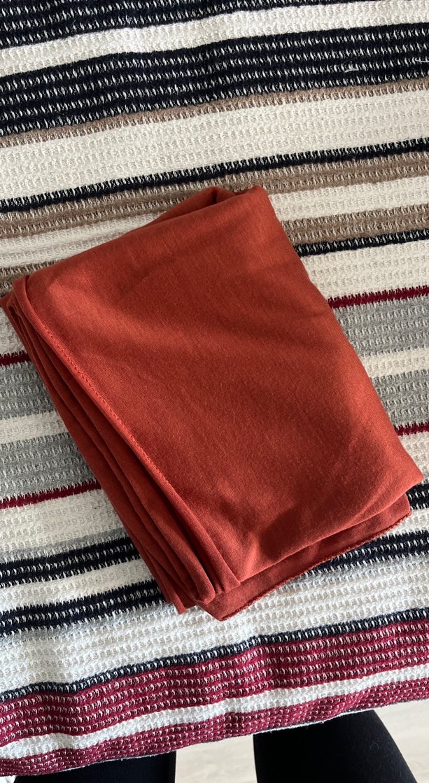 Kiremit Renk Kadın Penye Şal - Görsel 3