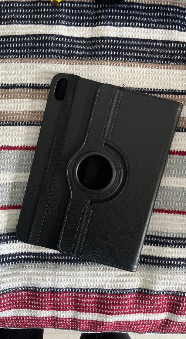 Siyah Deri Kapaklı Apple İpad Kılıfı - Görsel 2