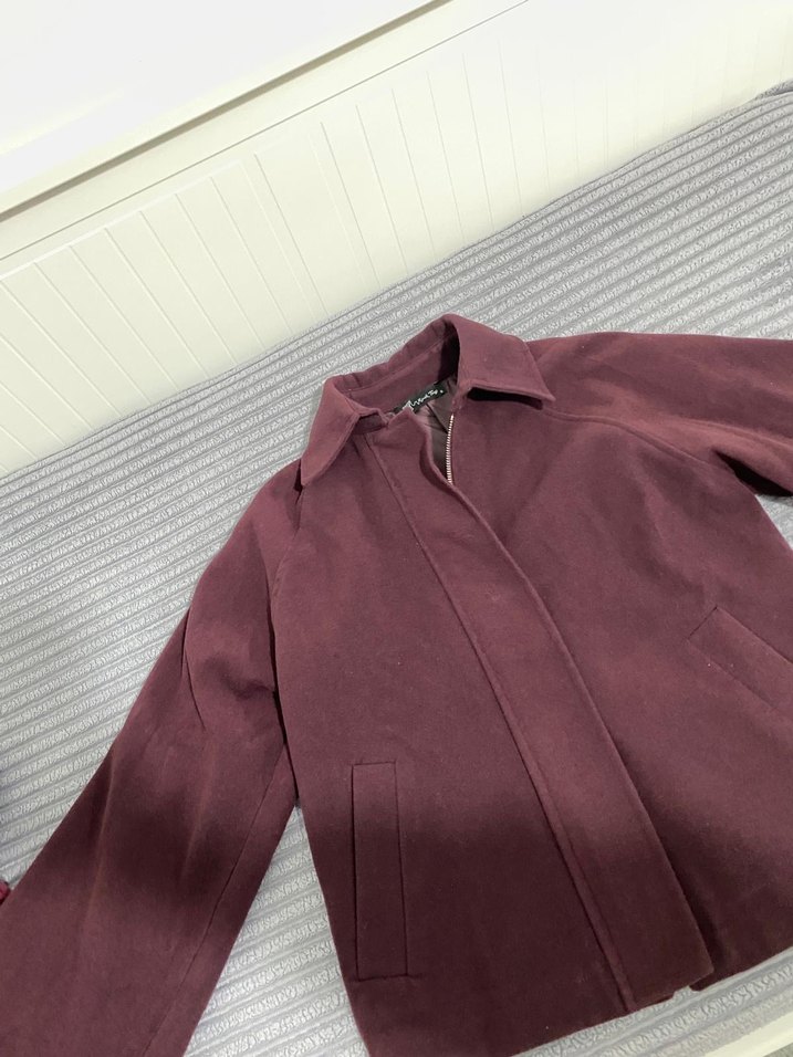 Minik Terzi Bordo Kaşe Ceket - Görsel 4