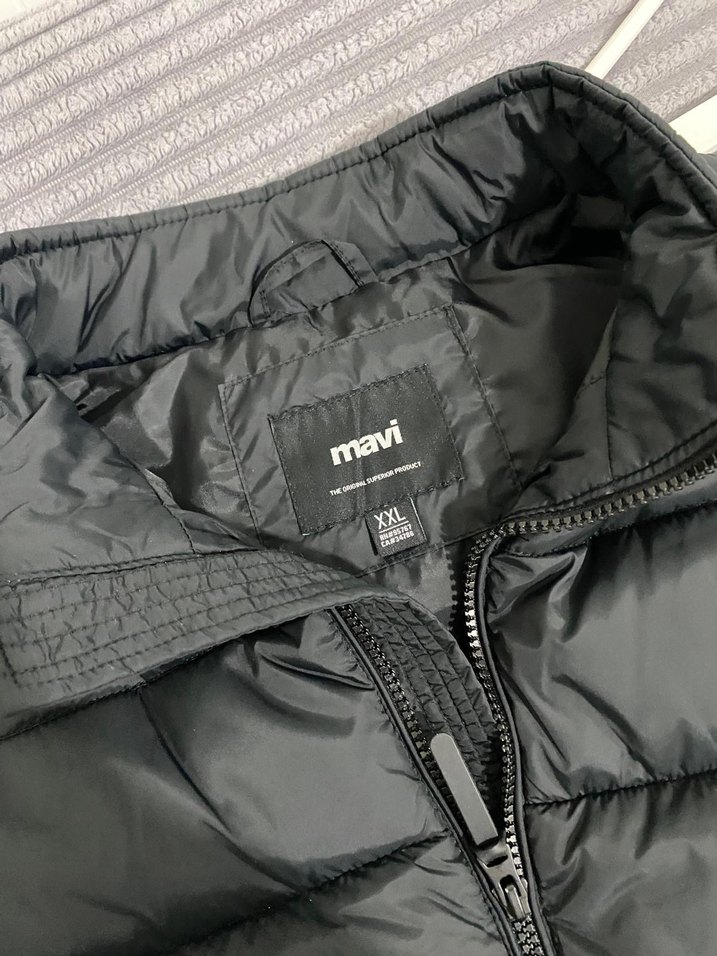 Mavi Marka Siyah Şişme Yelek - Görsel 4