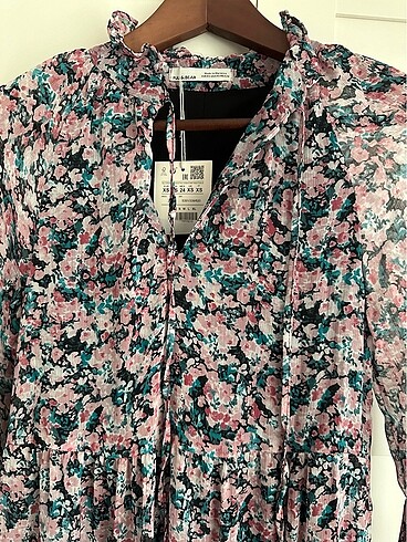 Pull and Bear Çiçekli uzun elbise