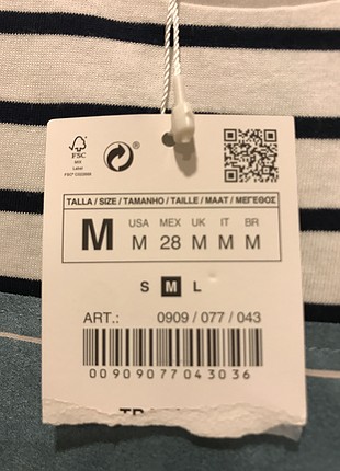 m Beden çeşitli Renk Zara t-shirt