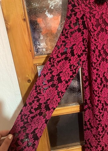 46 Beden bordo Renk Abiye elbise büyük beden