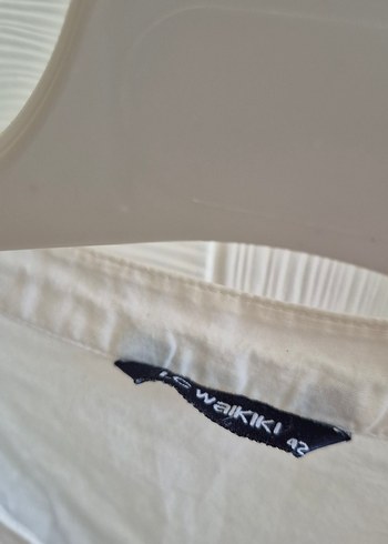 LC Waikiki Nakışlı Bohem Kadın Beyaz Gömlek