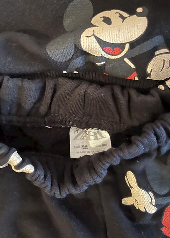 Zara Siyah Mickey Mouse Takım