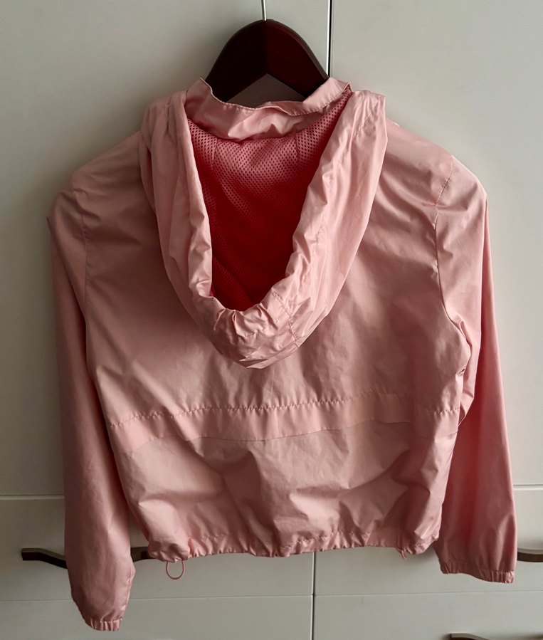 Pembe Fermuarlı Kadın Yağmurluk - Görsel 2