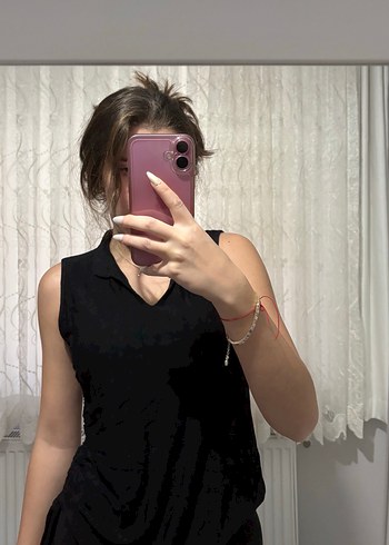 Siyah Kolsuz Hamile Bluzu - Görsel 4