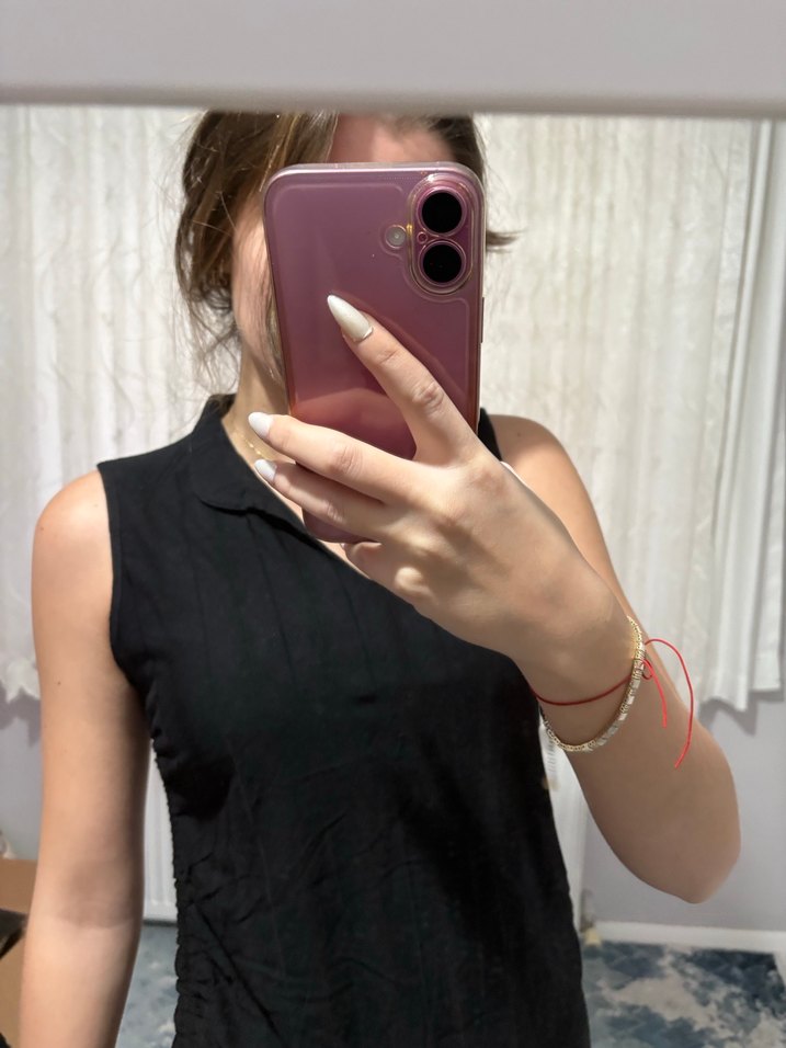 Siyah Kolsuz Hamile Bluzu - Görsel 2