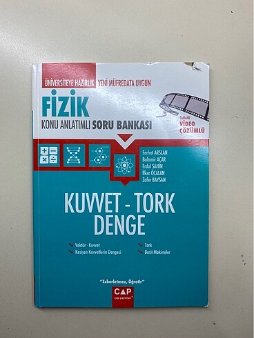 Çap Fizik Kuvvet Tork Denge Fasikül