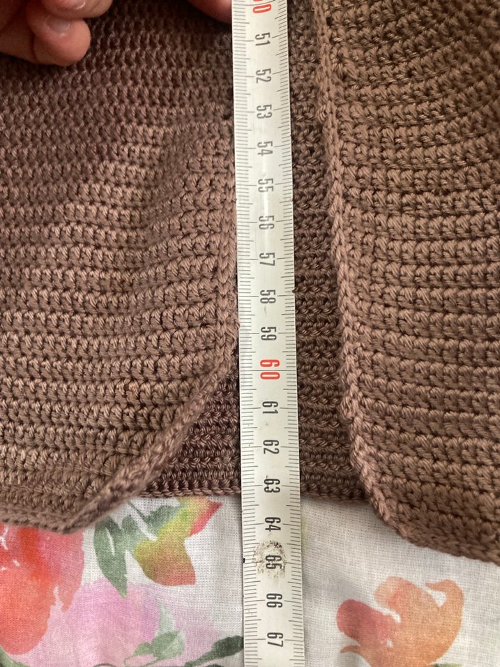 Bohem Tarz Kahverengi Örgü Etek - Görsel 2