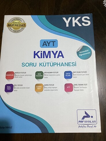 Paraf yayınları ayt kimya soru kitabı