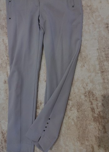 40 Beden Gri Midi Kadın Denim Pantolon