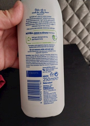 Beden Nivea Q10 Sıkılaştırıcı Vücut Losyonu 200 ml