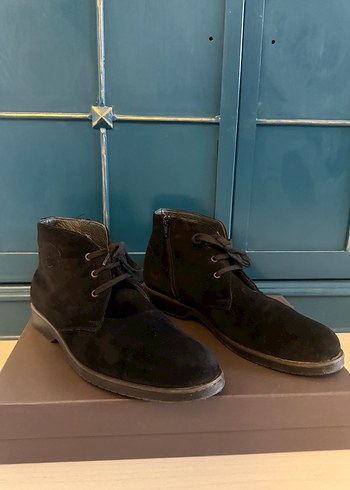 Hakiki Süet Deri Erkek Siyah Bot - Görsel 3