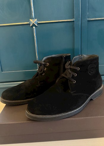 Hakiki Süet Deri Erkek Siyah Bot - Görsel 2