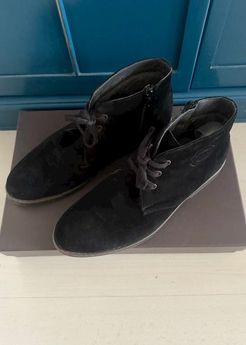 Hakiki Süet Deri Erkek Siyah Bot - Görsel 7