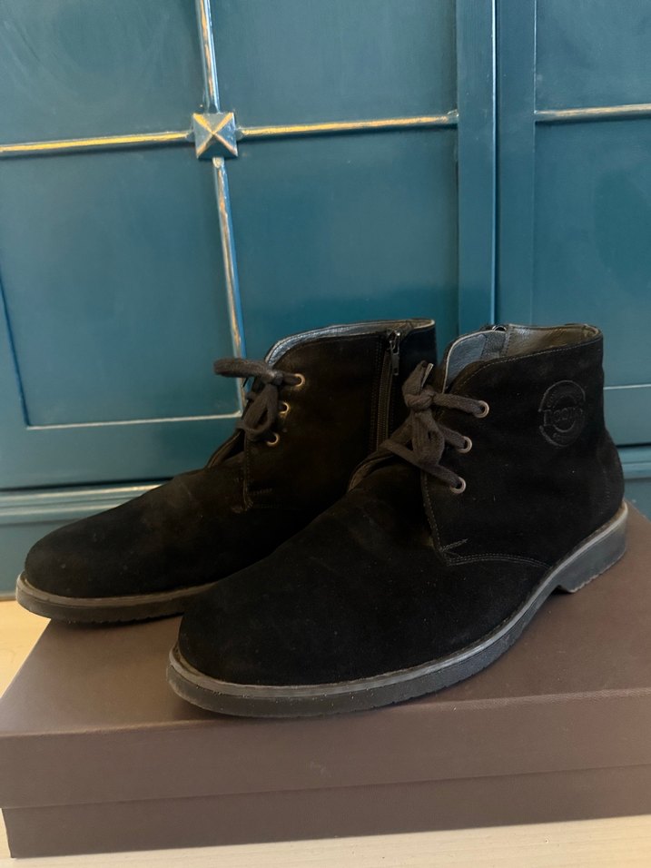 Hakiki Süet Deri Erkek Siyah Bot - Görsel 2