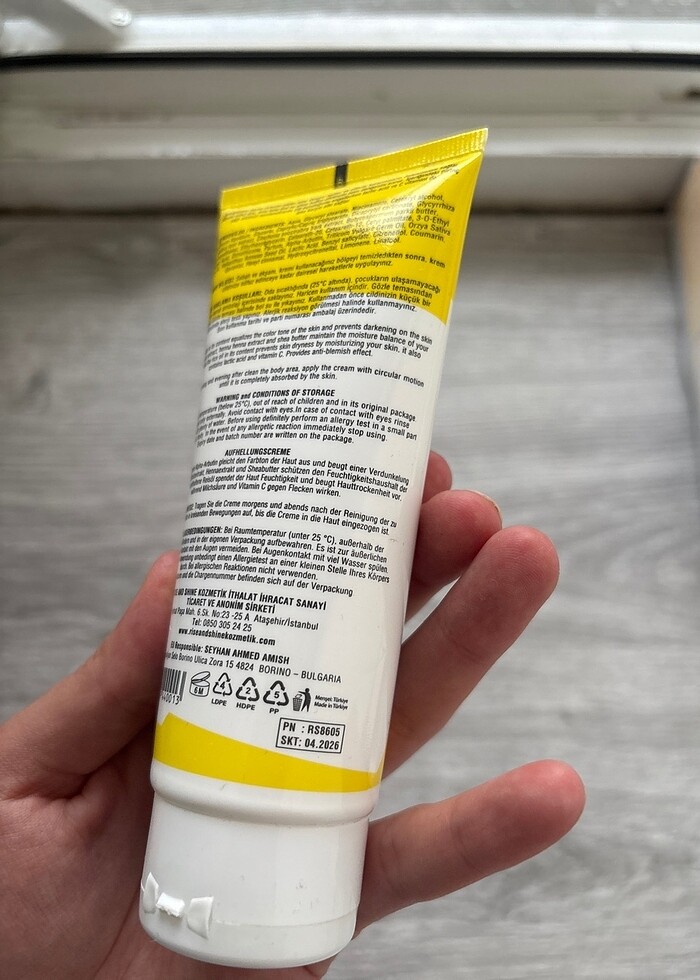 Rise and Shine beyazlatıcı krem - Görsel 2