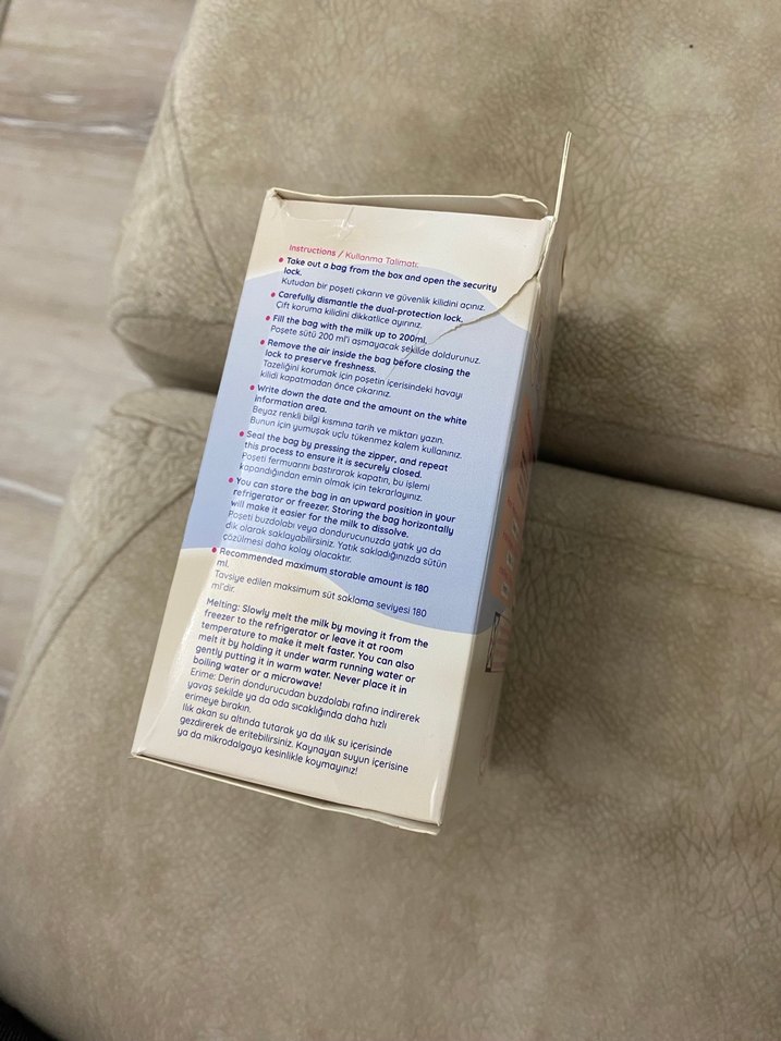 Anne Sütü Saklama Poşeti - Görsel 2