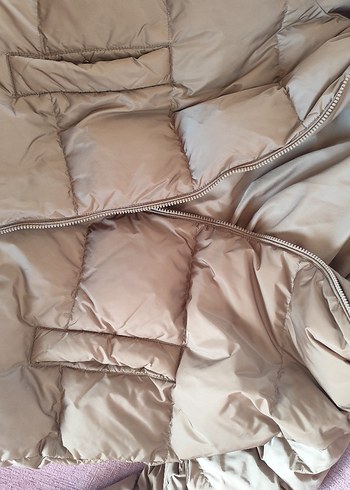 Bej Puff Mont Kadın Midi Boy - Görsel 10