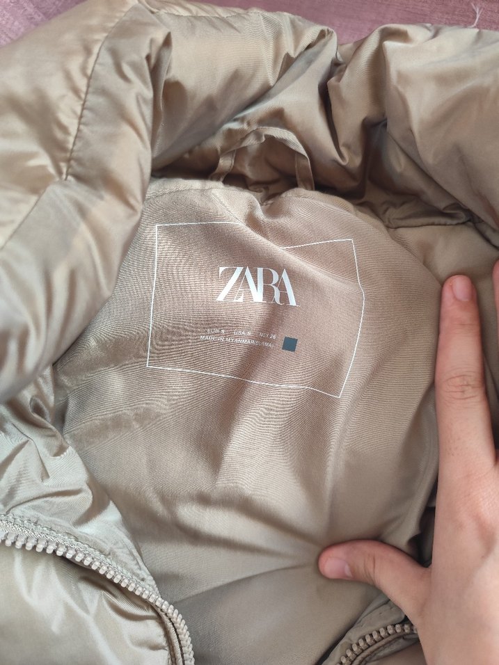 Bej Puff Mont Kadın Midi Boy - Görsel 3