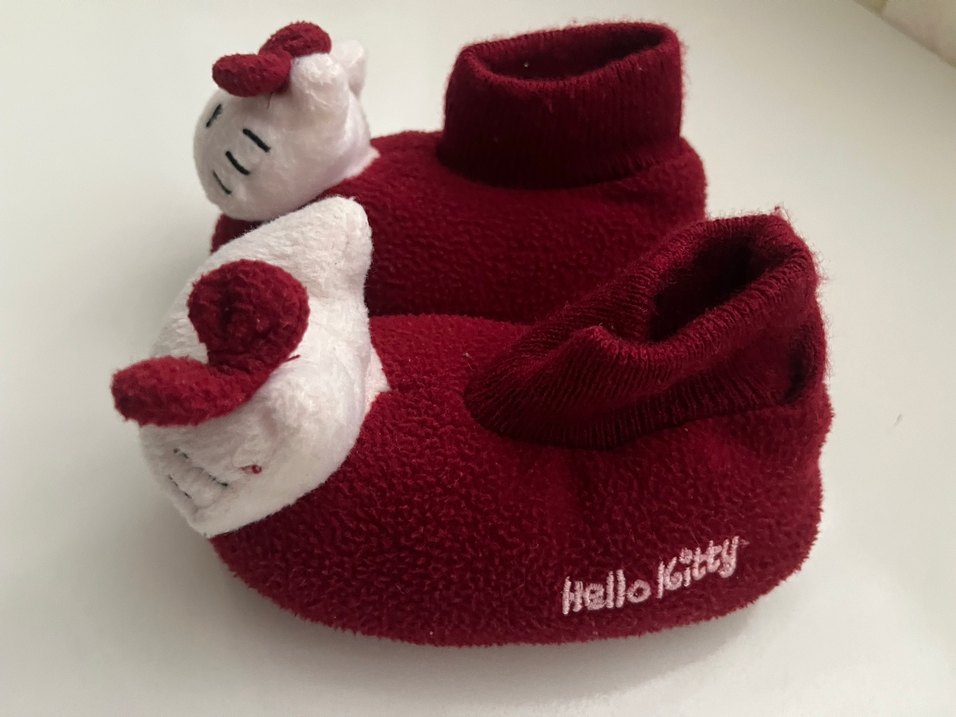 Kızlar çocukları için Kırmızı hello kitty panduf - Görsel 2