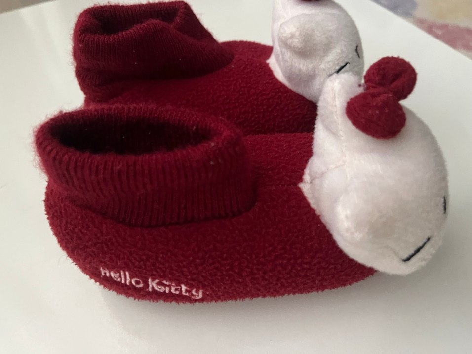 Kızlar çocukları için Kırmızı hello kitty panduf - Görsel 5