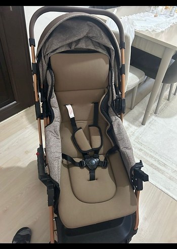 Kahverengi Gri Bebek Arabası - Görsel 3