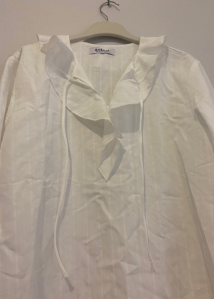 #tesettür #gömlek #beyazgömlek #tunik - Görsel 3