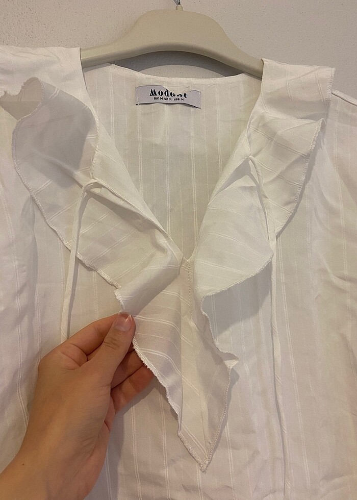 #tesettür #gömlek #beyazgömlek #tunik - Görsel 4