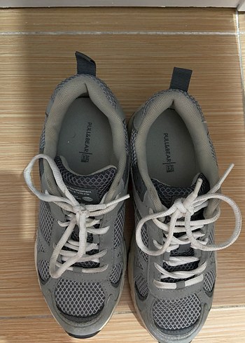 Gri Bağcıklı Kadın Spor Ayakkabısı - Görsel 4