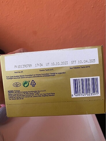 Beden Bebelac gold 1 numara bebek maması